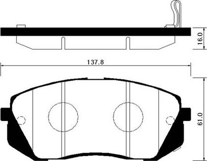 4U Autoparts 37757HY - Brake Pad Set, disc brake car-mod.net