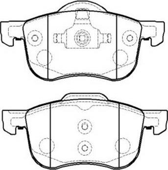 4U Autoparts 37710VL - Brake Pad Set, disc brake car-mod.net
