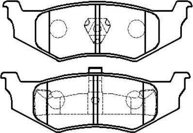 HSB Gold HP8077 - Brake Pad Set, disc brake car-mod.net