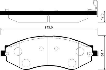 Advics ASN2068 - Brake Pad Set, disc brake car-mod.net