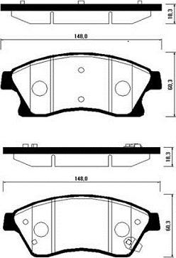 ATE 607262 - Brake Pad Set, disc brake car-mod.net