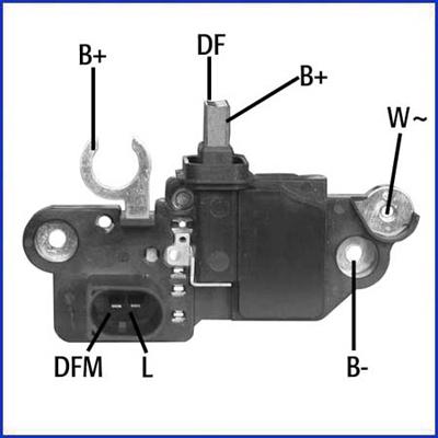 HÜCO 130570 - Voltage regulator, alternator car-mod.net
