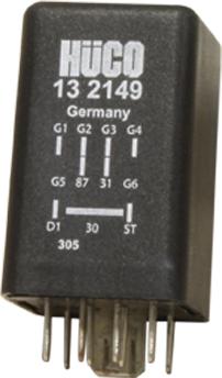 HÜCO 132149 - Relay, glow plug system car-mod.net