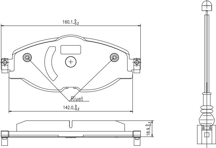 HUSCH JL0949 - Brake Pad Set, disc brake car-mod.net