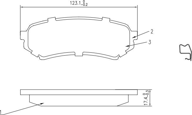 HUSCH JL0546 - Brake Pad Set, disc brake car-mod.net