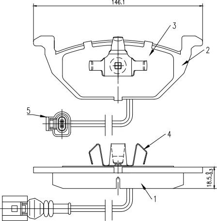 HUSCH JL0006 - Brake Pad Set, disc brake car-mod.net