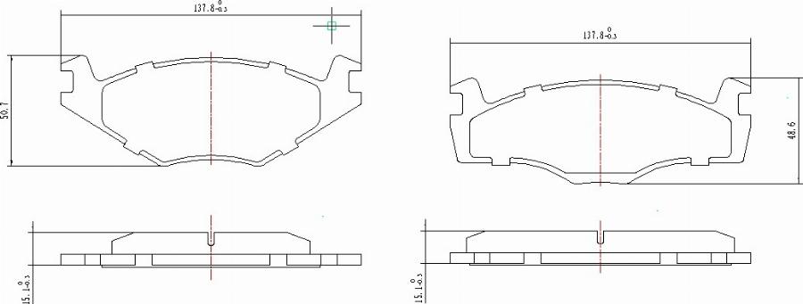 HUSCH JL0001 - Brake Pad Set, disc brake car-mod.net