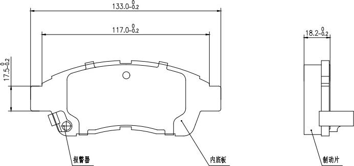 HUSCH JL0147 - Brake Pad Set, disc brake car-mod.net