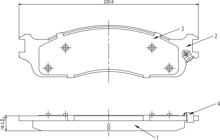 HUSCH JL1415 - Brake Pad Set, disc brake car-mod.net