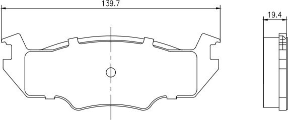 HUSCH JL2509 - Brake Pad Set, disc brake car-mod.net