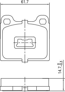 HUSCH JL2524 - Brake Pad Set, disc brake car-mod.net
