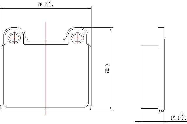 HUSCH JL2611 - Brake Pad Set, disc brake car-mod.net