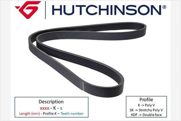 Hutchinson 1025 K 6 - V-Ribbed Belt car-mod.net