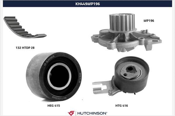 Hutchinson KH 449WP196 - Water Pump & Timing Belt Set car-mod.net