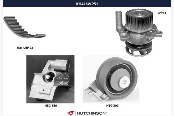 Hutchinson KH 418WP51 - Water Pump & Timing Belt Set car-mod.net