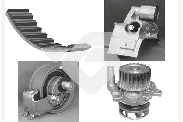 Hutchinson KH 166WP51 - Water Pump & Timing Belt Set car-mod.net