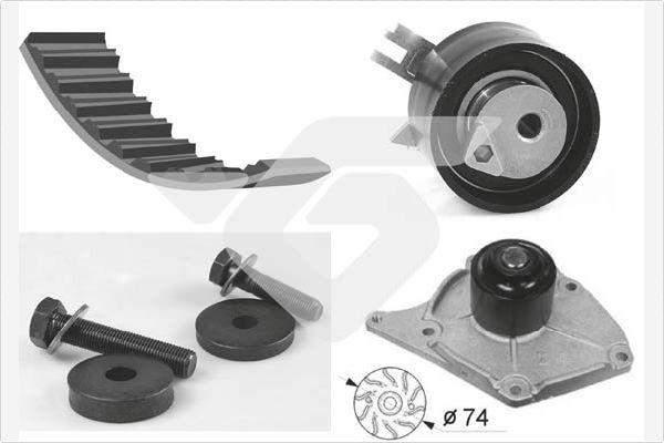Hutchinson KH 101WP63 - Water Pump & Timing Belt Set car-mod.net