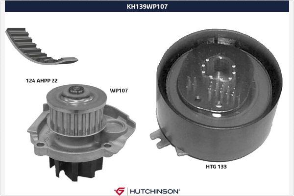 Hutchinson KH 139WP107 - Water Pump & Timing Belt Set car-mod.net