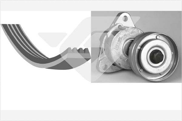 Hutchinson KHV 206 - V-Ribbed Belt Set car-mod.net