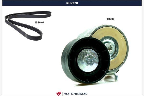 Hutchinson KHV 228 - V-Ribbed Belt Set car-mod.net