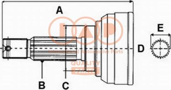 IAP QUALITY PARTS 406-13040 - CV Joint Kit, drive shaft car-mod.net