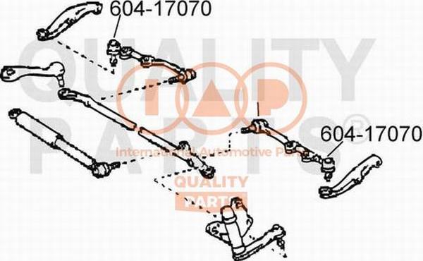 IAP QUALITY PARTS 604-17070 - Tie Rod End car-mod.net