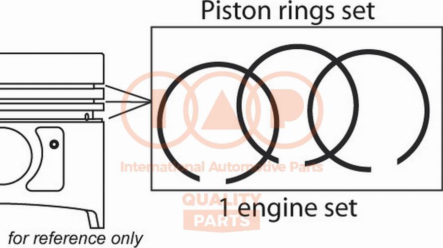 IAP QUALITY PARTS 102-51002 - Piston Ring Kit car-mod.net