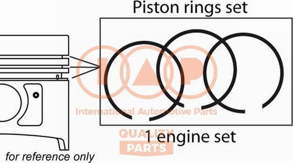 IAP QUALITY PARTS 102-17196 - Piston Ring Kit car-mod.net