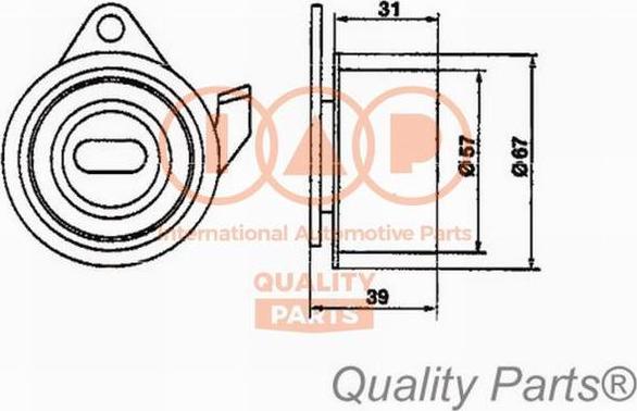 IAP QUALITY PARTS 12712091 - Tensioner Pulley, timing belt car-mod.net