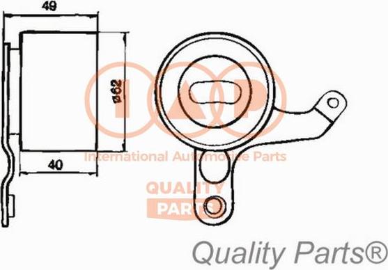 IAP QUALITY PARTS 12717070 - Tensioner Pulley, timing belt car-mod.net