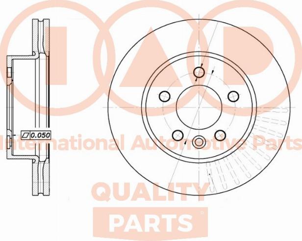 IAP QUALITY PARTS 709-50020 - Brake Disc car-mod.net