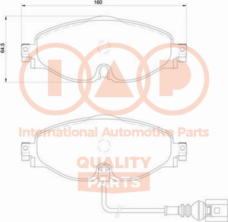 IAP QUALITY PARTS 704-50032P - Brake Pad Set, disc brake car-mod.net