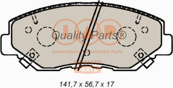 4U Autoparts 37533HN - Brake Pad Set, disc brake car-mod.net