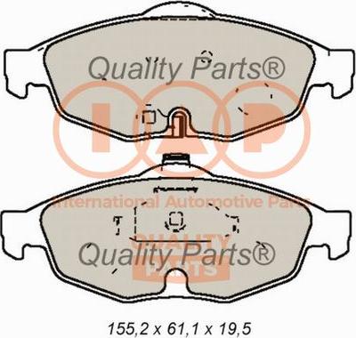 IAP QUALITY PARTS 704-02042 - Brake Pad Set, disc brake car-mod.net