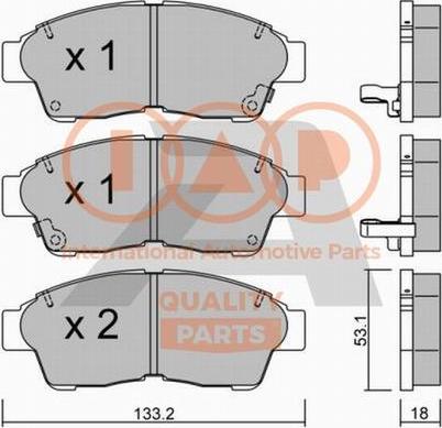 IAP QUALITY PARTS 704-17092P - Brake Pad Set, disc brake car-mod.net