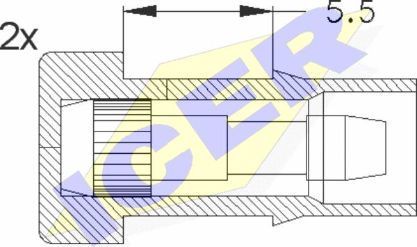 Icer 610045 E C - Warning Contact, brake pad wear car-mod.net