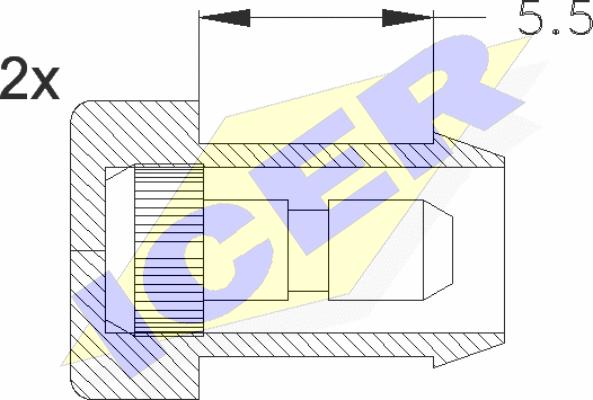 Icer 610055 E C - Warning Contact, brake pad wear car-mod.net