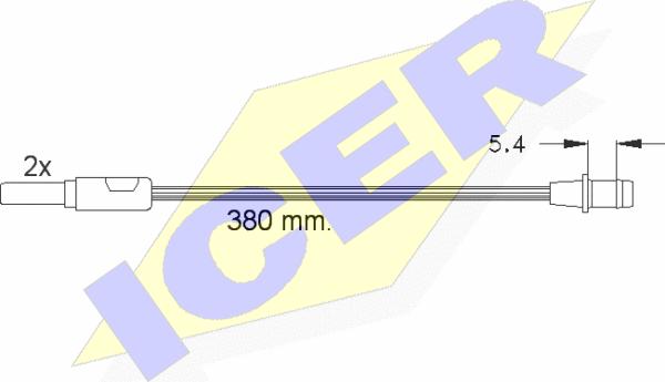 Icer 610244 E C - Warning Contact, brake pad wear car-mod.net