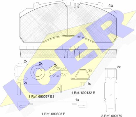 Icer 152091-073 - Brake Pad Set, disc brake car-mod.net
