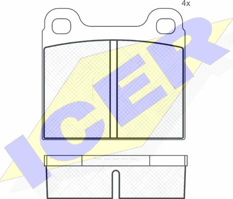 Icer 180219 - Brake Pad Set, disc brake car-mod.net