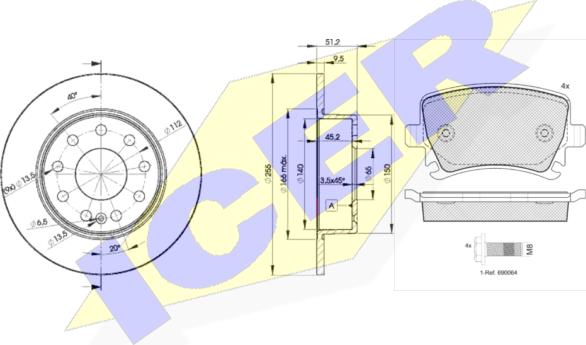 Icer 31600-5616 - Brake Set, disc brakes car-mod.net