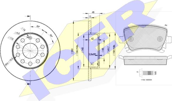 Icer 31600-5310 - Brake Set, disc brakes car-mod.net