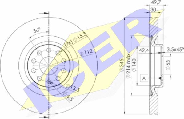 Icer 78BD4083-1 - Brake Disc car-mod.net