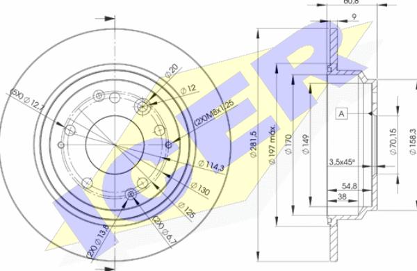 Icer 78BD2469-2 - Brake Disc car-mod.net