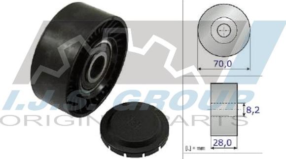 IJS GROUP 93-1272 - Pulley, v-ribbed belt car-mod.net