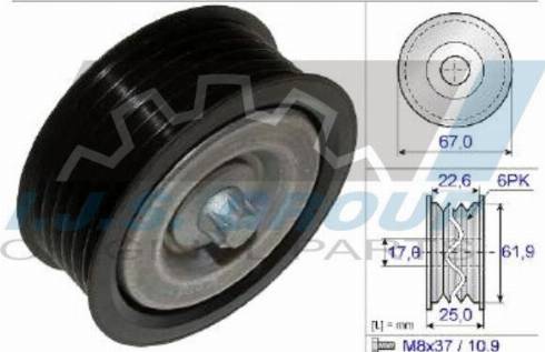 IJS GROUP 93-2081 - Pulley, v-ribbed belt car-mod.net