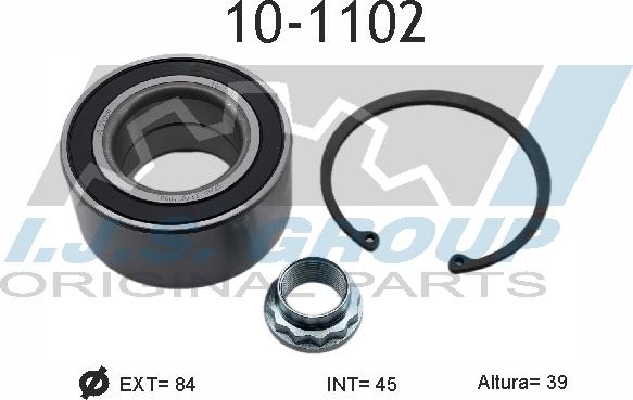 IJS GROUP 10-1102 - Bearing Kit, wheel hub car-mod.net