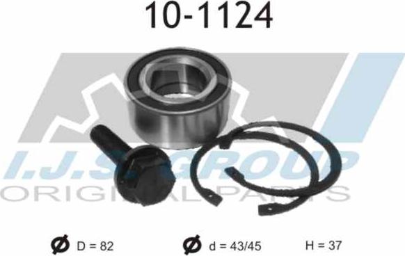 IJS GROUP 10-1124 - Bearing Kit, wheel hub car-mod.net