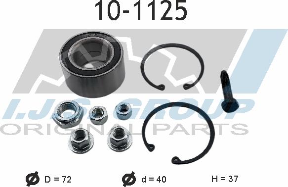 IJS GROUP 10-1125 - Bearing Kit, wheel hub car-mod.net