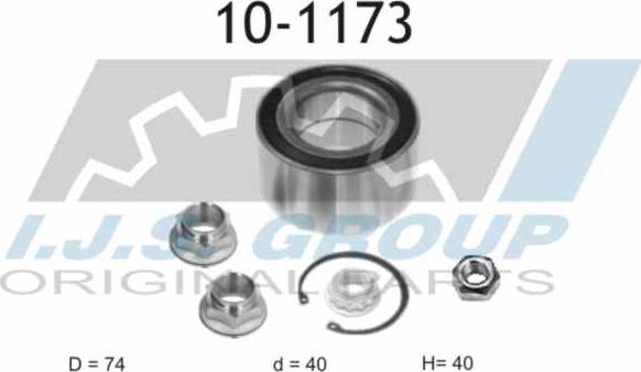 IJS GROUP 10-1173 - Bearing Kit, wheel hub car-mod.net